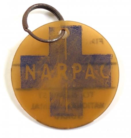 WW2 National Air Raid Precautions Animals Committee NARPAC collar ID badge