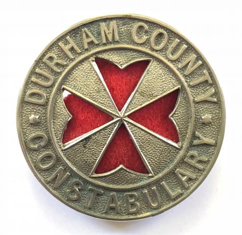 WW1 Durham County Constabulary St John trained police officer badge