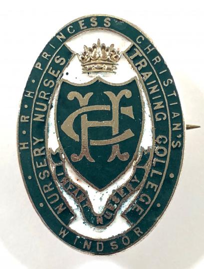 H.R.H. Princess Christian's Nursery Nurses Training College Windsor badge