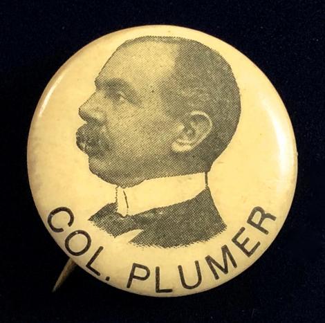 Colonel Plumer Boer War photographic image celluloid tin button badge
