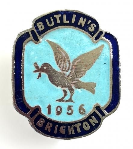 Butlins 1956 Brighton holiday camp badge made in Ireland