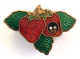 Robertsons pre war Golly strawberry fruit advertising badge