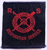 Royal Life Saving Society Respiration Service cloth badge