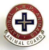 WW2 National ARP Animal Guard air raid precaution badge