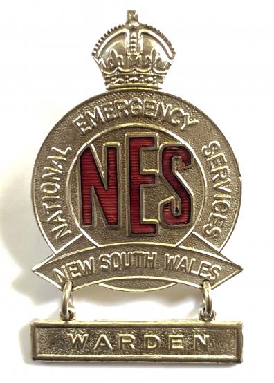 National Emergency Services Warden badge New South Wales Australia