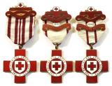 British Red Cross proficiency Air Raid Precautions 1942 group of three medals