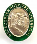 Broadgreen Hospital Liverpool silver nurse badge
