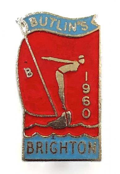 Butlins 1960 Brighton holiday camp yacht and diver badge