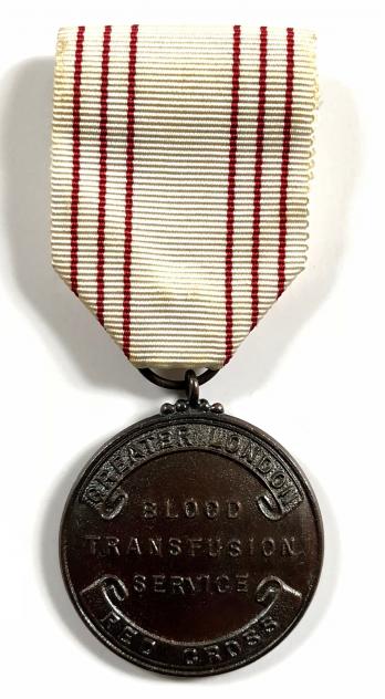 British Red Cross Society GREATER LONDON blood transfusion medal