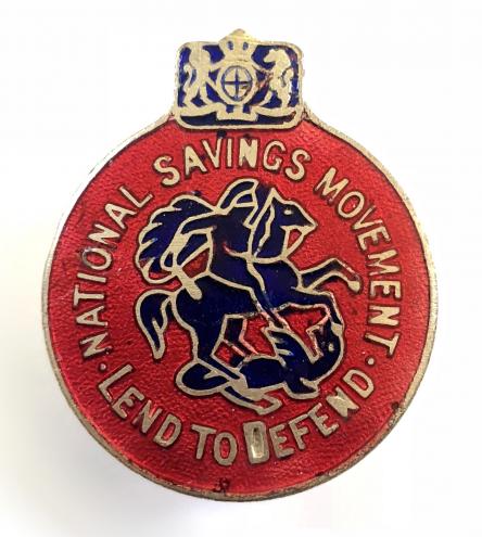 WW2 National Savings Movement gentlemen committee member badge by Toye & Co