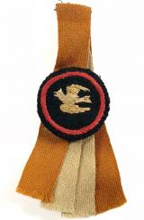 Girl Guides Skylark bird patrol emblem felt badge and knot c.1925