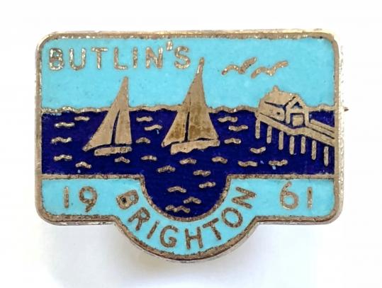 Butlins 1961 Brighton holiday camp yacht badge