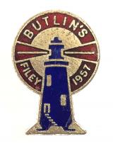 Butlins 1957 Filey holiday camp lighthouse badge