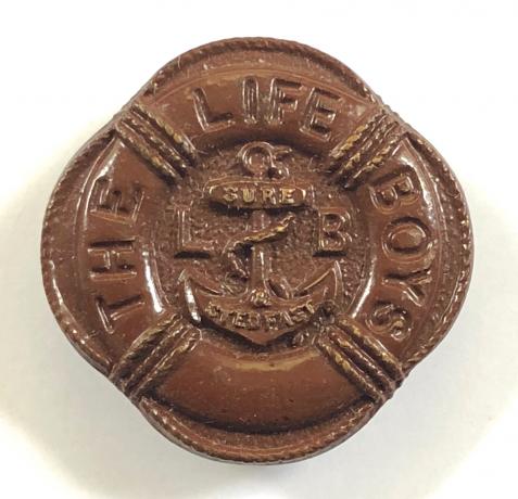 The Life Boys Leaders small bronze collar pin badge 1927 to 1966