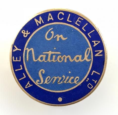 Alley & Maclellan Sentinel Waggon Works national war service badge