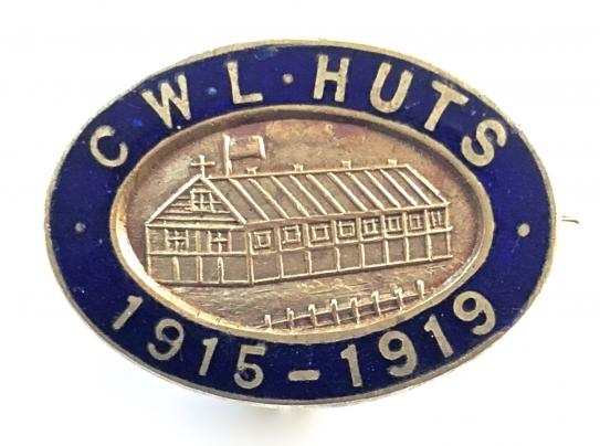 CWL Huts 1915 - 1919 Catholic Womens League war service tribute badge