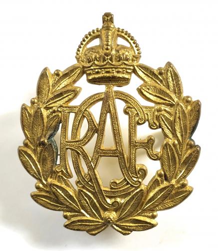 Royal Canadian Air Force brass other ranks RCAF cap badge