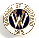 WW1 Borough of Southend 1915 volunteer war worker badge