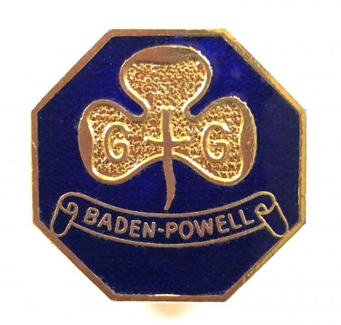 Girl Guides Baden-Powell Challenge Award badge 2nd pattern c1989 to 1994