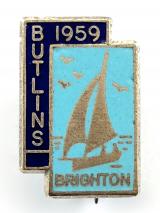 Butlins 1959 Brighton holiday camp yacht badge