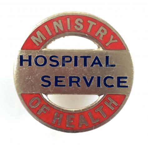 WW2 Ministry of Health Hospital Service home front badge
