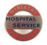 WW2 Ministry of Health Hospital Service home front badge