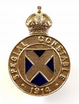 1914 St Albans Special Constable police badge