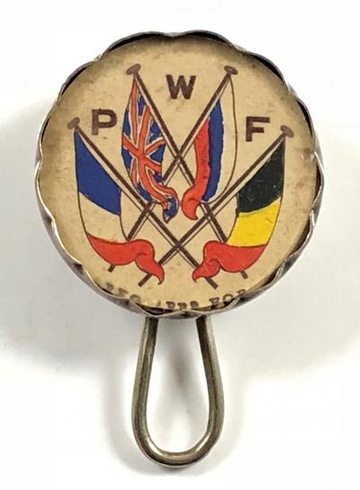 1914 Prince of Wales War Fund united nations flag badge