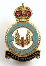 RAF No 1 Battle of Britain Squadron Royal Air Force Badge circa 1940s