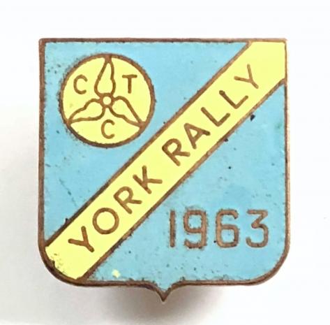 Cyclists Touring Club 1963 CTC York rally badge