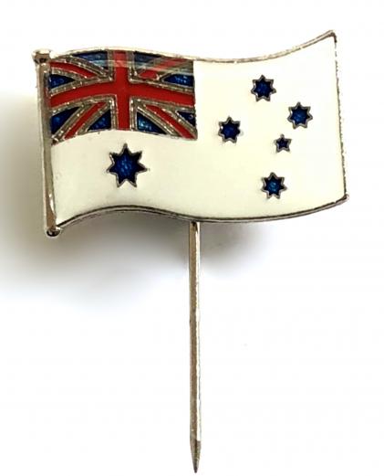 RAN Royal Australian Navy White Ensign Flag stick pin badge