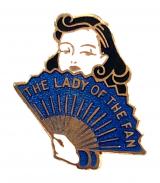 THE LADY OF THE FAN sheet music promotional song badge