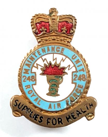 RAF No 248 Maintenance Unit Royal Air Force MU badge Chessington