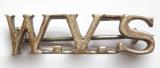 Womens Voluntary Services overseas WVS title pin badge