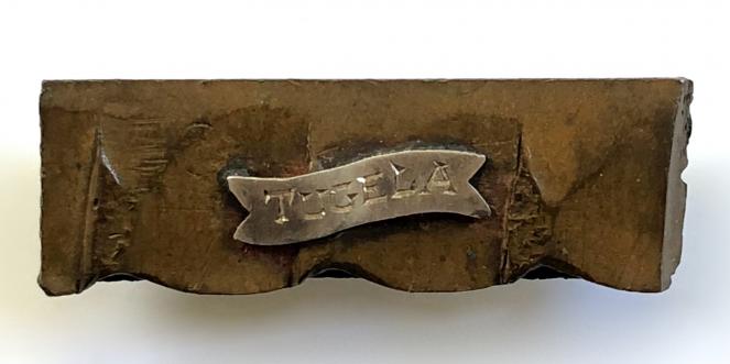 Boer War 1900 Tugela Heights Battle shrapnel souvenir pin badge