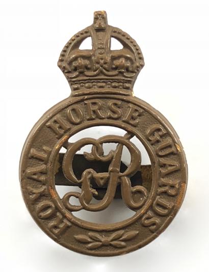 Royal Horse Guards GvR OSD bronze cap badge
