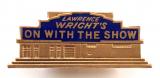 Lawrence Wright ON WITH THE SHOW promotional song sheet music badge