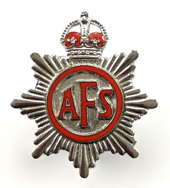 Auxiliary Fire Service AFS home front lapel badge