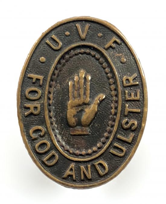 UVF For God And Ulster Antrim County Irish badge