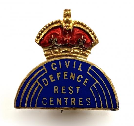 WW2 Civil Defence Rest Centres ARP Services pin badge