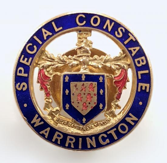 Warrington County Special Constable police reserve badge