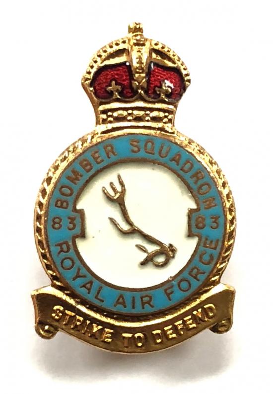 RAF No 83 Pathfinder Squadron Royal Air Force badge c1940s