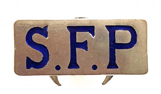 WW2 Supplementary Fire Party SFP home front lapel badge