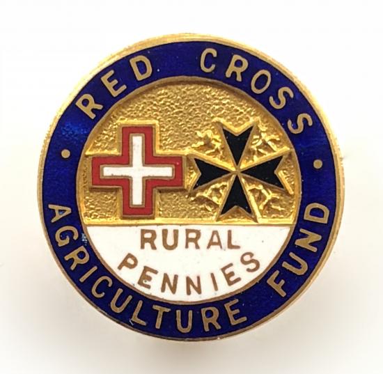 British Red Cross Order of St John Agriculture Fund Rural Pennies badge