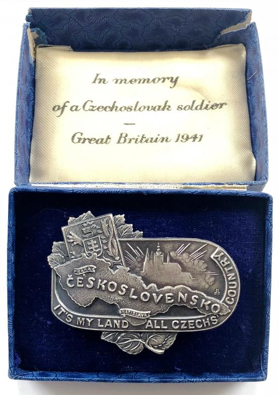 In memory of a Czechoslovak soldier Great Britain 1941 badge