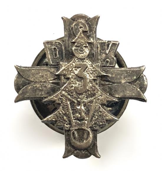 3rd Carpathian Rifle Division DSK Polish army MINIATURE badge