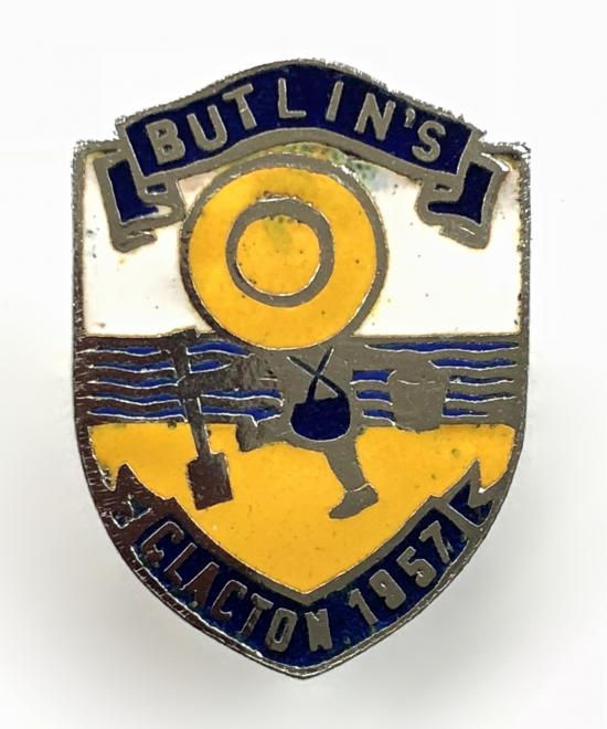 Butlins 1957 Clacton holiday camp badge