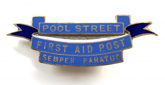 ARP Services Pool Street First Aid Post home front badge