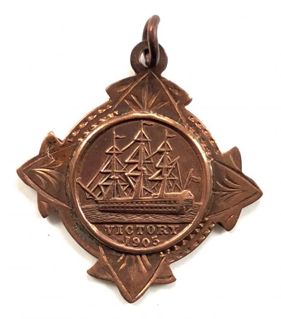 British & Foreign Sailors Society copper medal from Nelsons ship