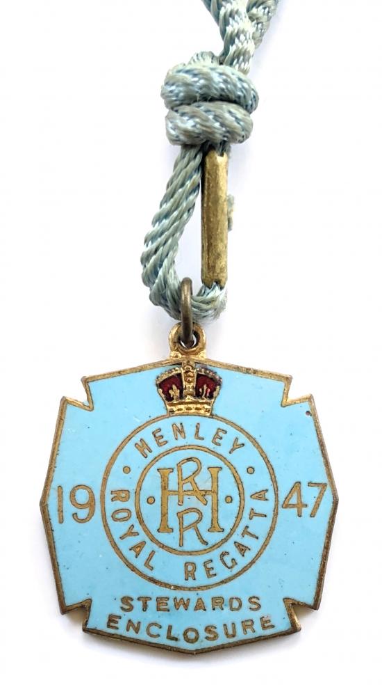 1947 Henley Royal Regatta stewards enclosure badge